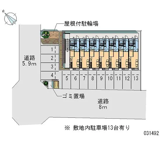 ★手数料０円★碧南市日進町４丁目　月極駐車場（LP）